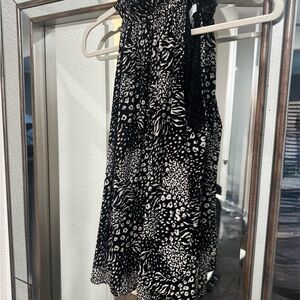 Joie Black and White Animal Print Shirt